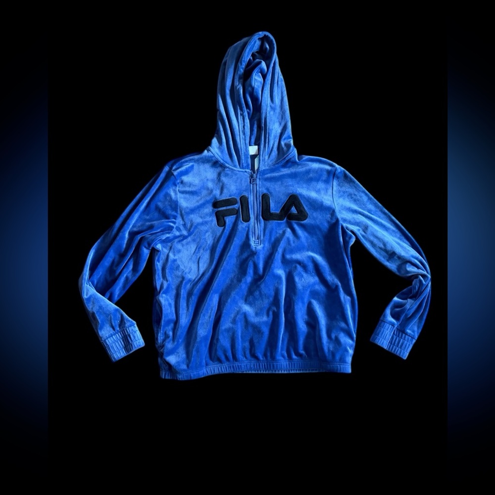 Tony Soprano Vibes, Vintage 90’s Royal Blue Velour Pullover